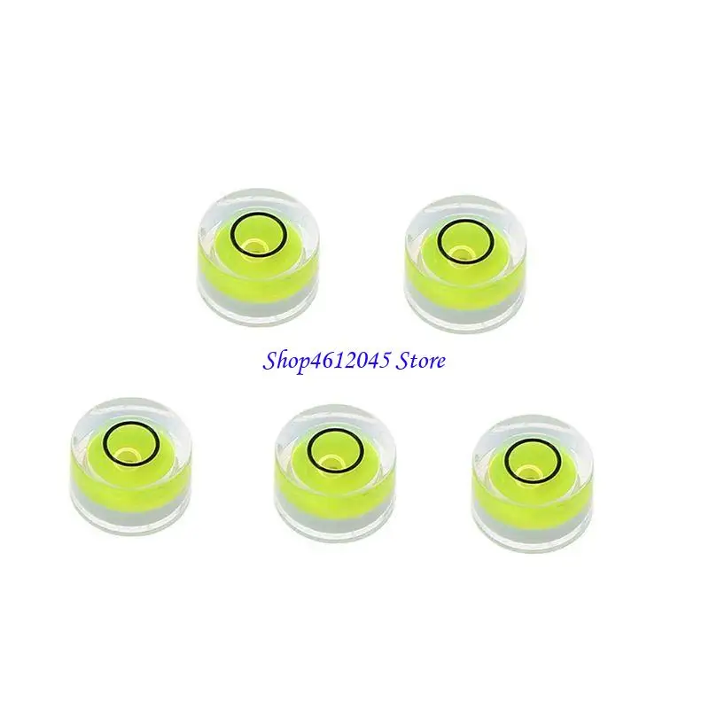 Spirit Level 5pcs Round Bubble Level Mini Spirit Level Bullseye Measurement Instrument L69A