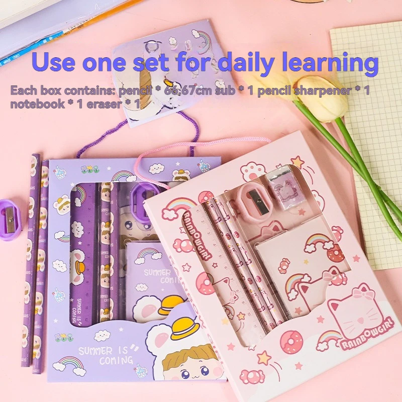 Cartoon-Themed Stationery Gift Set