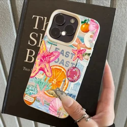 Summer Refreshing Fruit Patterns Shockproof Phone Case - iPhone 15 Plus (1)