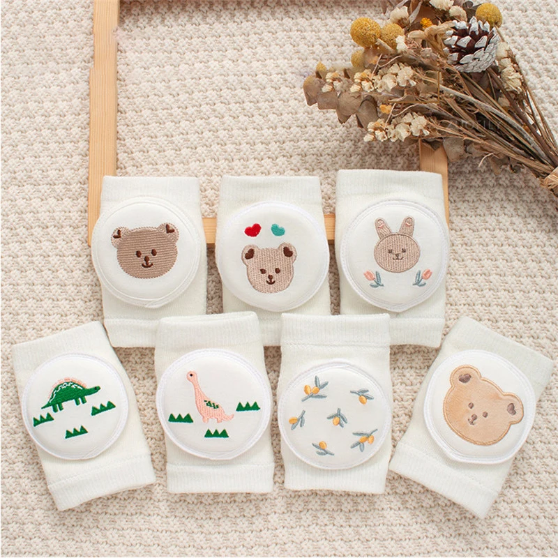 Cotton Baby Knee Pads Kids Girl Boy Crawling Elbow Toddlers Protector Infant Mesh Breathable Kneepad Leg Warmer Children Legging 1
