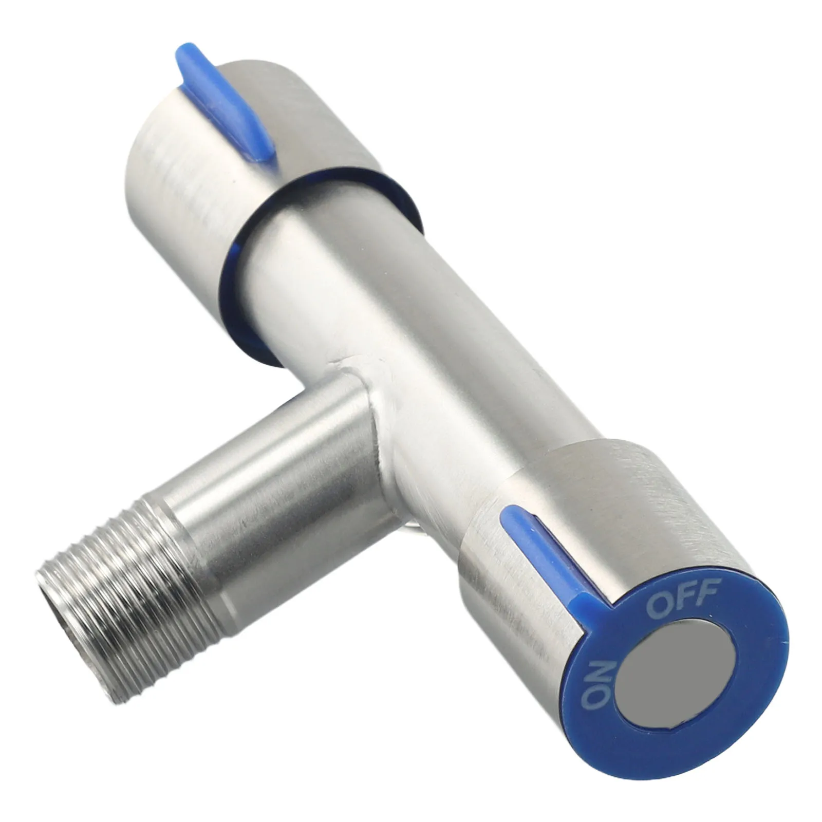 

1PC Double Handle Double Water Outlet Stainless Steel Water Faucet Washing Faucet Triangular Valve Toilet Thickened Angle Valve