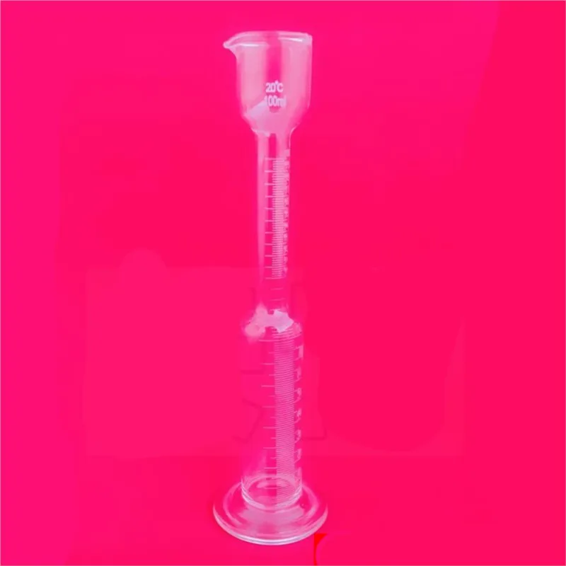 100ml different neck Laboratory Cylinder New Graduated Glass Measuring Cylinder Chemistry Laboratory Measure