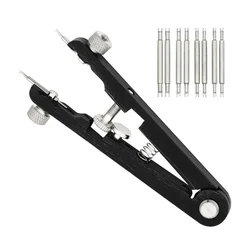 Spring Bar Plier and Tweezer Kit for Watch Strap Removal and Repair (Black)