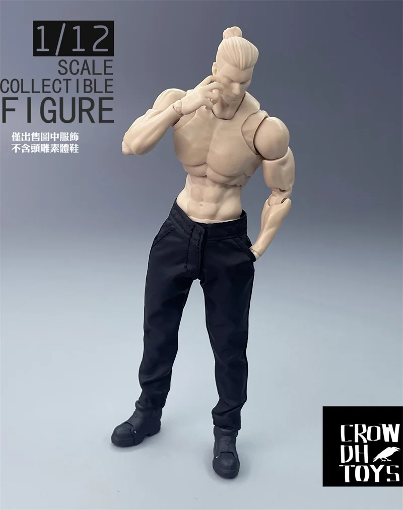 1/6フィギュア用　ロングコート　ブラック　黒 フィギュア用ロングブラックモデルコート、1:12スケール、服のみ