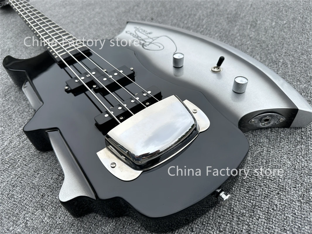 In stock！Forestwind guitar Gene SIMMON Axe 4 strings Bass Electric musical instrument shop Real picture electric guitar
