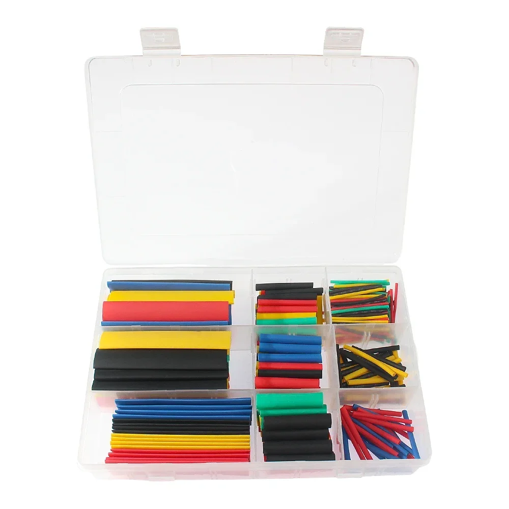 328PCS Heat Shrink Tubing 2:1 Shrink Wrapping Insulation Cable Waterproof Shrinkable Sleeve DIY Kits Thermoresistant Tube