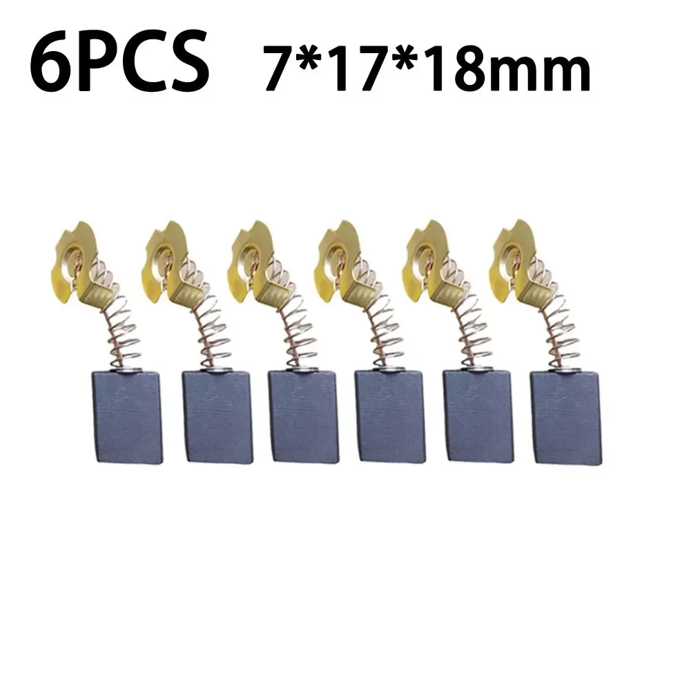 carbon brushes 6PCS 7&times;17&times;18mm #44 Carbon Brushes Electric Motors Tools Suitable For Z1G-FF-15 180（G180SE2）S1M-FF-180A/FF-230A