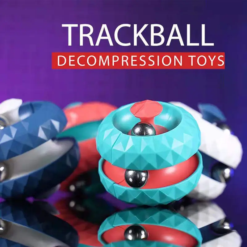 

Rotating Fidget Puzzle Orbit Ball Toy for Kids and Adults Small Cube Relieve Stress Anxiety Decompression Toy
