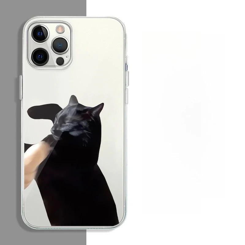 مضحك الكرتون الكورية القط زوجين قضية الهاتف آيفون...