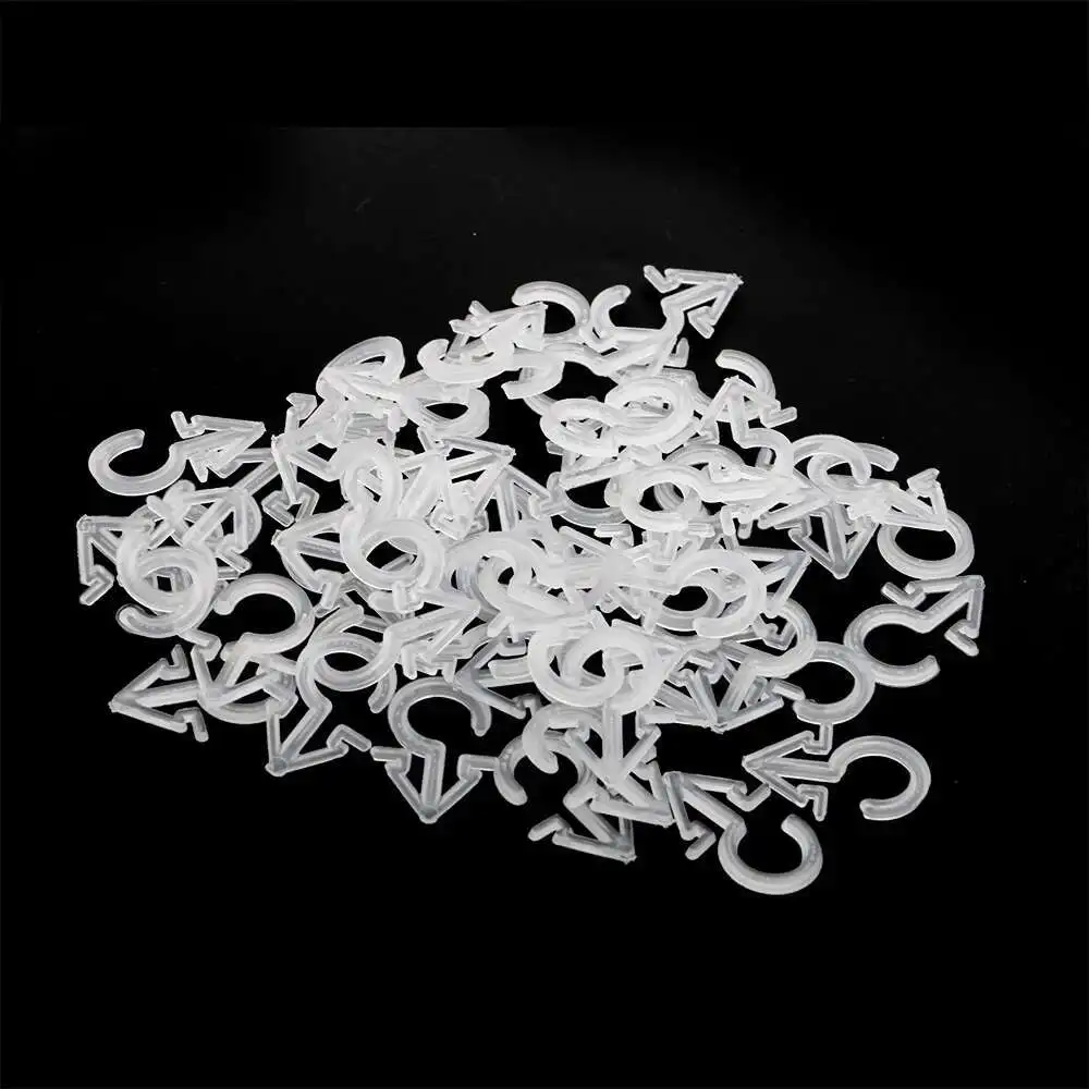 100PCS/lot Plastic Small 2 Shape Hooks for Glove and Hat Display 2