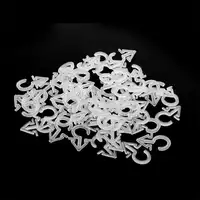100PCS/lot Plastic Small 2 Shape Hooks for Glove and Hat Display 2
