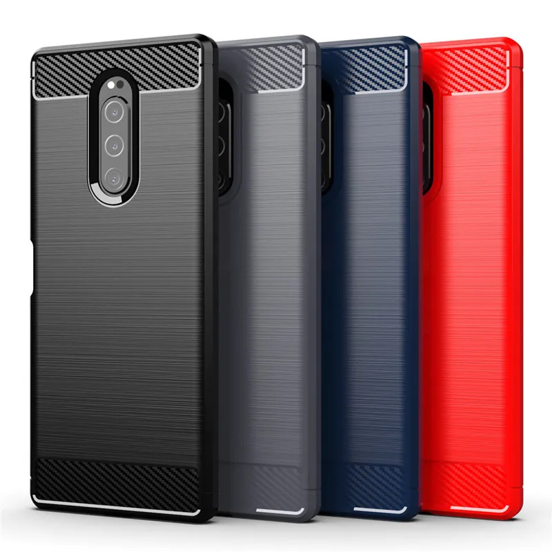 For Sony Xperia 1 J8110 J8170 Case Shockproof Soft Silicone Back Cover Phone Case TPU Bumper for Sony Xperia 1 J9110 J9150 4