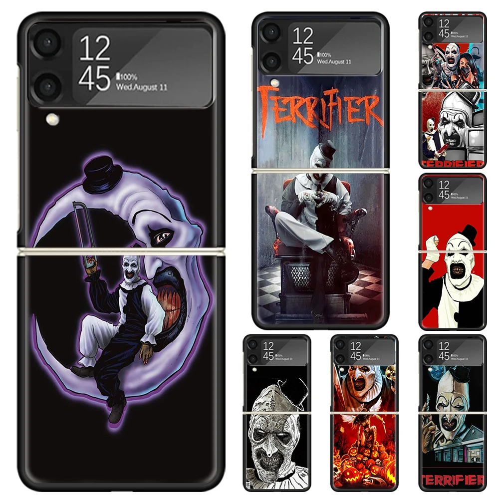 Terrifier One Case Horror Movie Terrifier Hard PC Phone Case For Samsung Galaxy Z Flip 6 5 ...