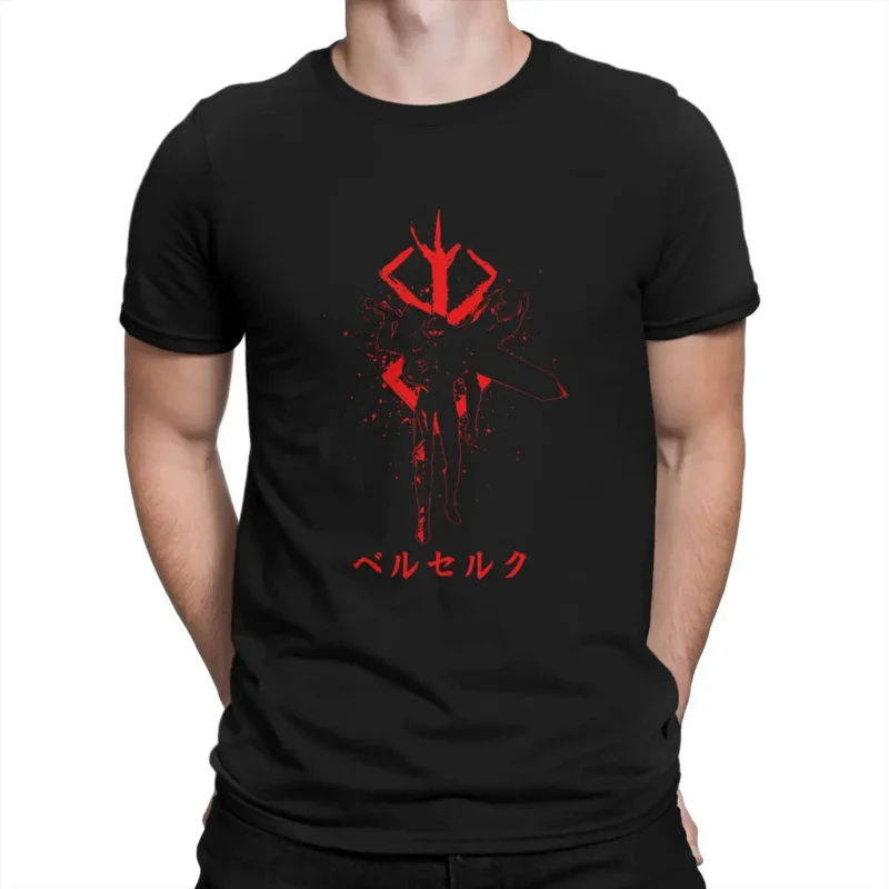 

Handsome Men T Shirt Berserk Millepensee Guts Comic Funny Tees Short Sleeve Round Collar T-Shirt Cotton Birthday Gift Clothing