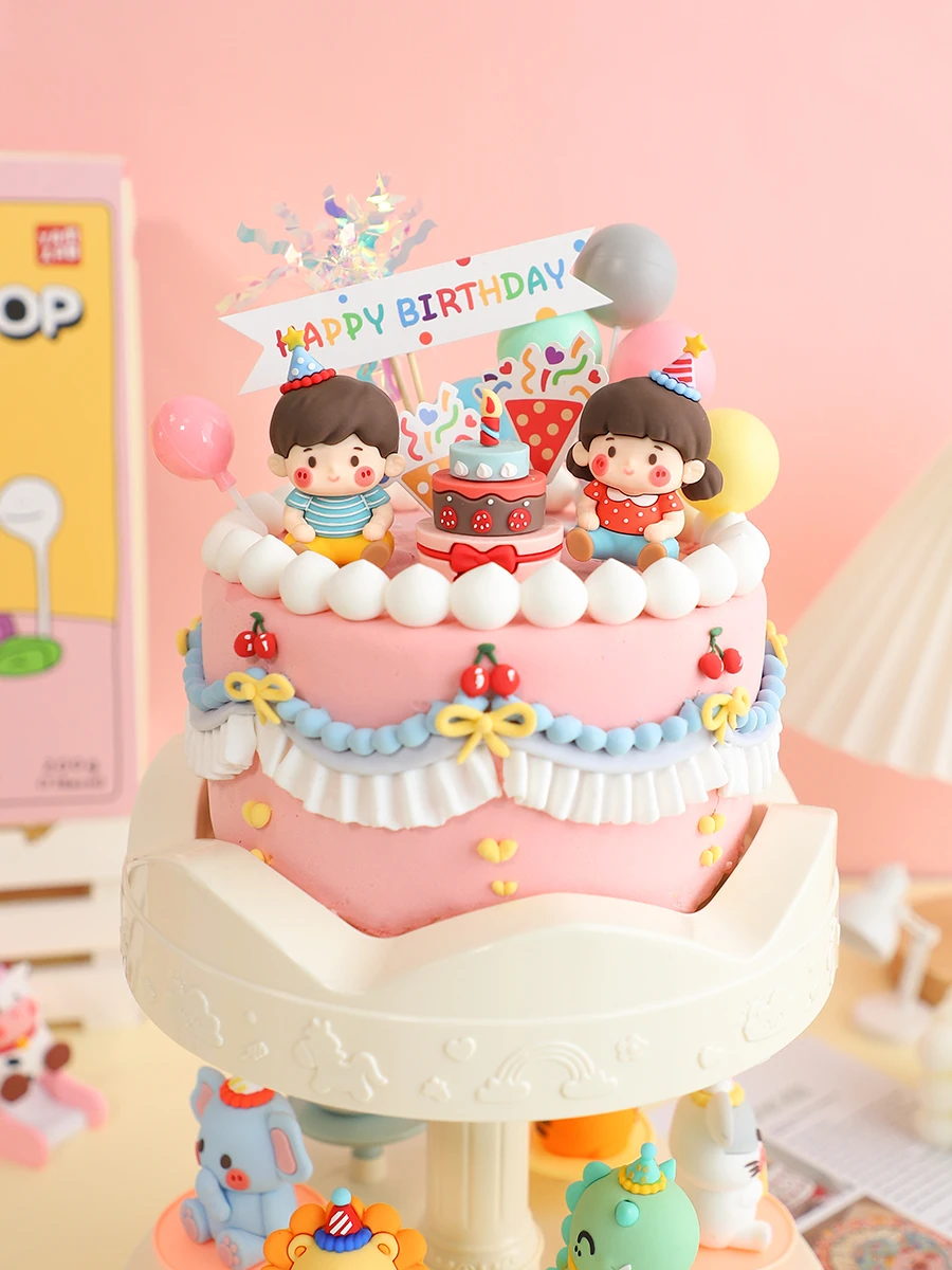 ZGCXRTO Princesse Cake Topper, 36 Pcs DéCoration GâTeau D'Anniversaire Pour Enfants, Enfants GâTeau Topper, Happy Birthday Topper Gateau,Pour Fille Enfants FêTe D'Anniversaire Baby Shower, YPS1191