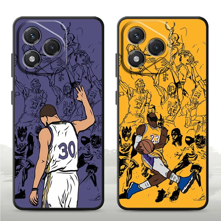 Cartoon Basketball Star Soft Shell Phone Case