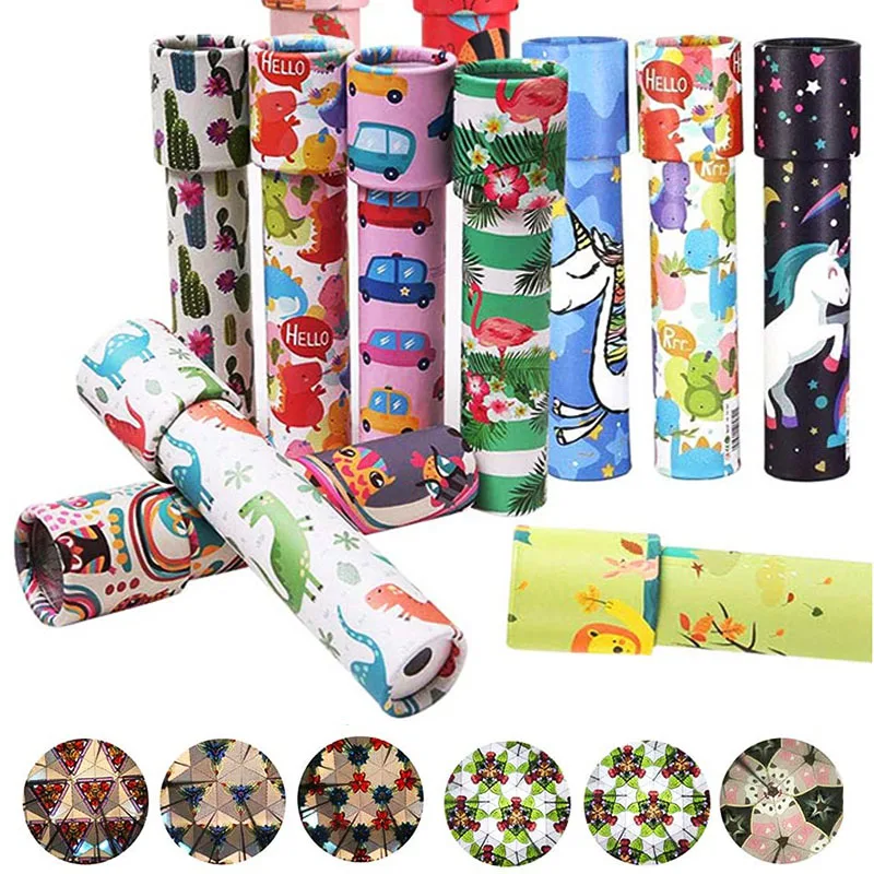 1/3pcs Versatile Cartoon Rotary Double Section Kaleidoscope Classic Toys Kids Educational Logic Training Props Interactive Gifts