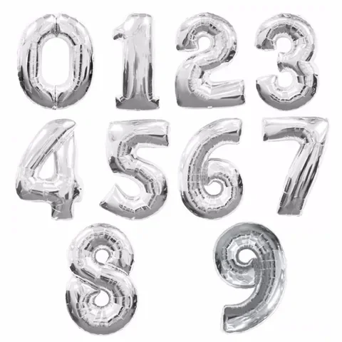 

Large numbers Rainbow Rose Gold Silver Aluminium Foil Number Balloons Birthday Wedding Party Decor Globos Kids Ball Supplies