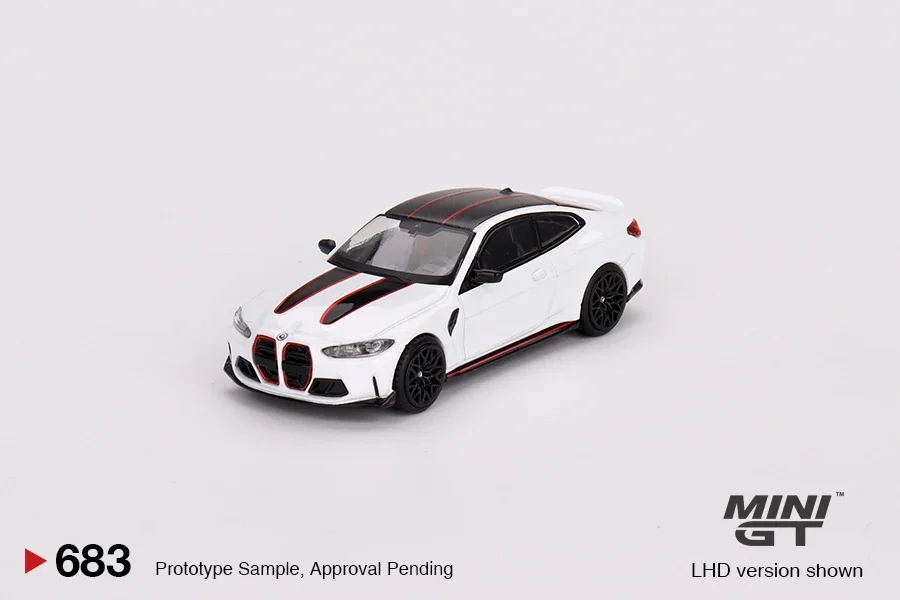 MINIGT 1/64  703  BMW M4 CSL Black Sapphire Model Car 691  BMW M4 GT3 #7 Diecast Automotive Model Toys Gift Decorations 3