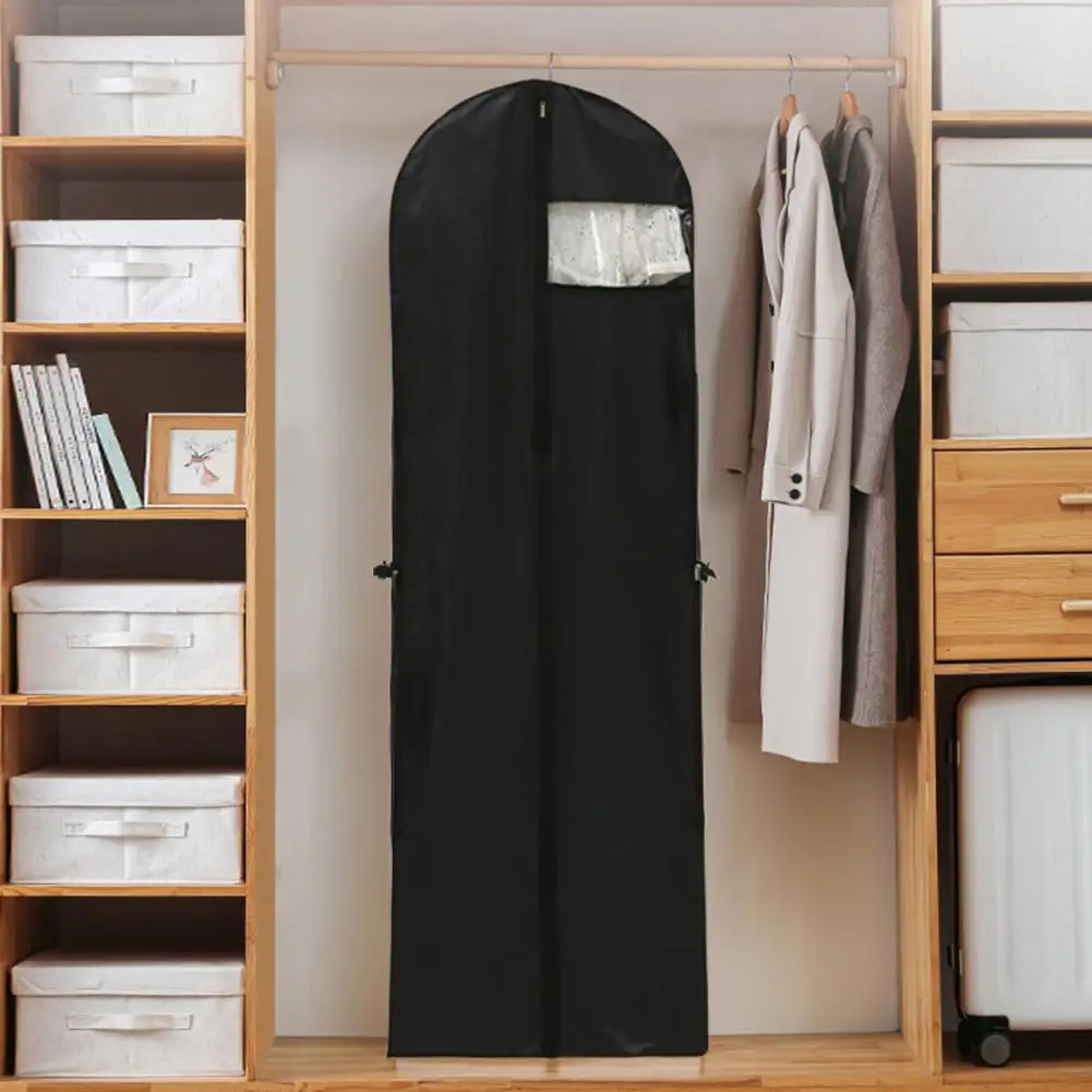 Dustproof Clothing Covers Closet Organizer Waterproof Suit Dress Protector Hanging Garment Bags Wardrobe Hanger Clothing Covers