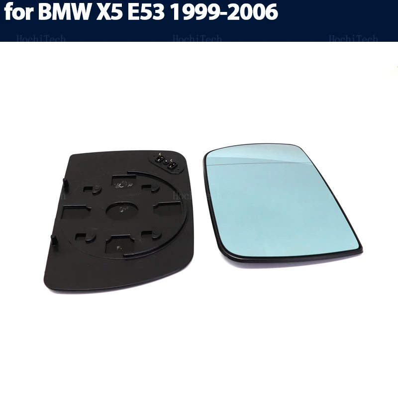 사이드 블루 가열 전기 광각 윙 미러 유리, BMW X5 E53 1999 2000 2001..