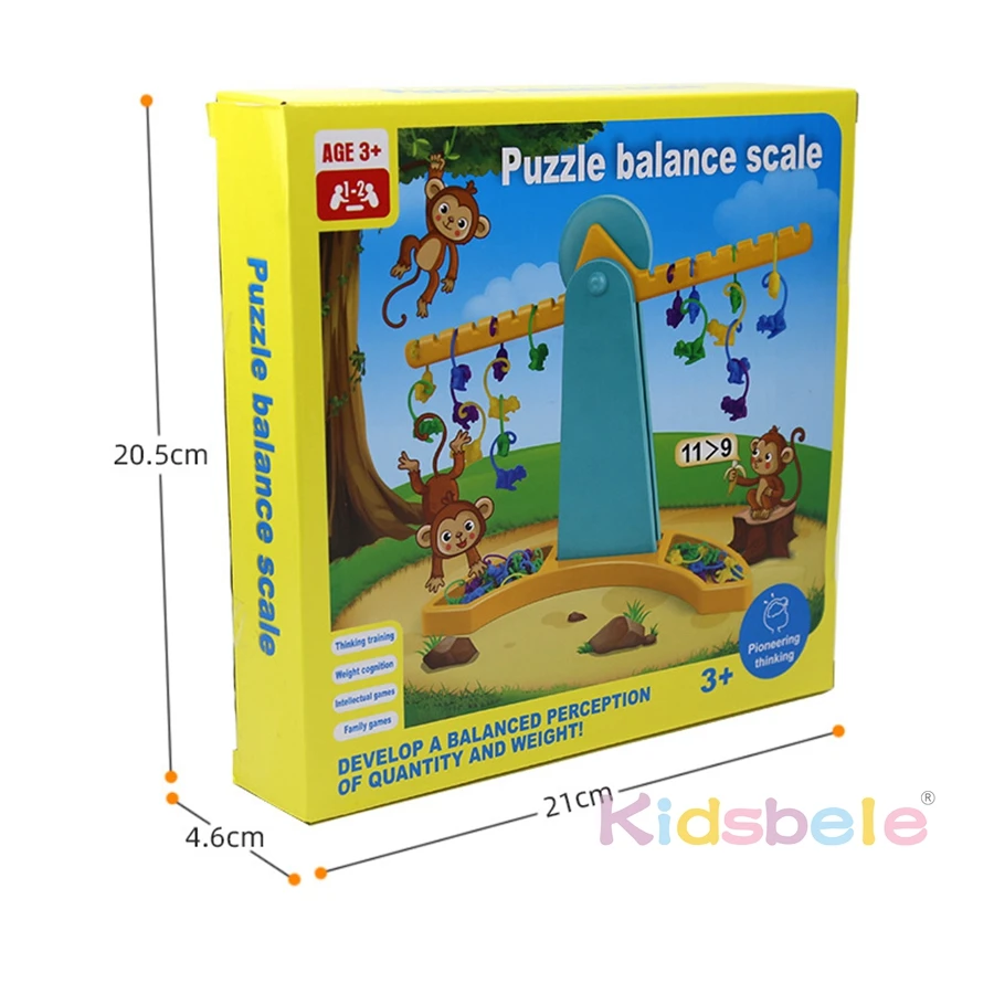 Monkey Balance Counting Toys Educational Monkey Scale Math Toy Montessori Math
