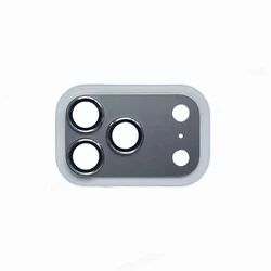 Enhanced Metal Camera Tempered Glass Lens Protector - Alloy Black Finish - iPhone 17 Pro (Titanium Grey)