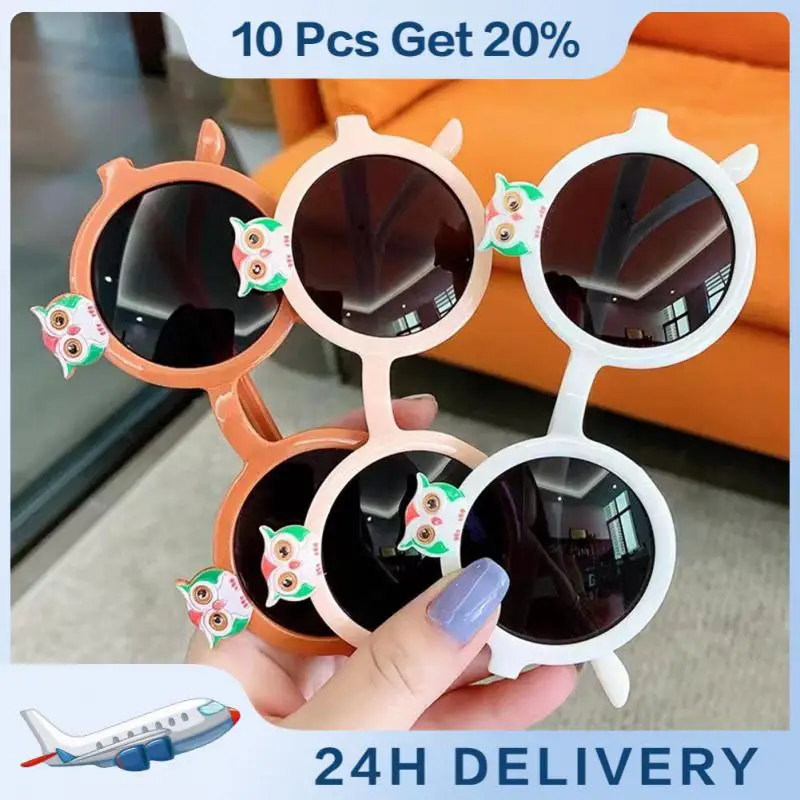 

Small Frame Glasses Clear And Bright Multiple Colors Sunscreen Glasses Glasses Childrens Sun Visors Wear Resistant Cute Glasses