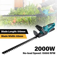 2000W Brushless Electric Hedge Trimmer 15000RPM Lawn Mower Garden Landscaping Hedge Pruner Trimmer Tool For Makita 18V Battery 1