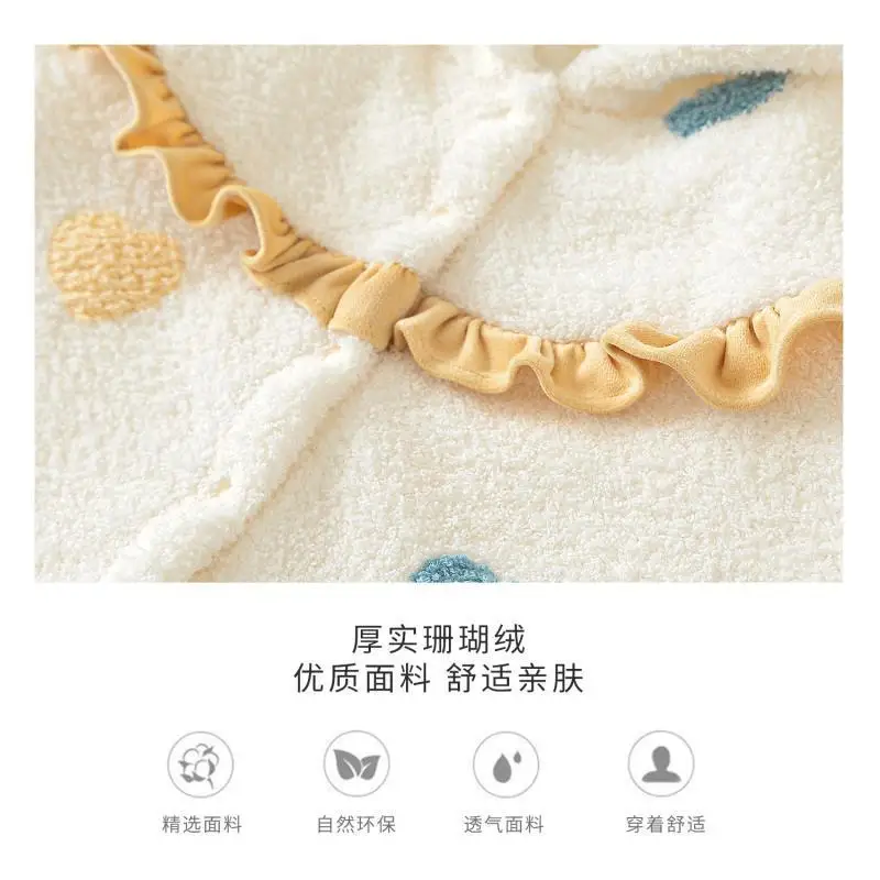 Baby Cloak Autumn Winter Cartoon Cute Hooded New Year Newborn Girls Cloak Warm Plus Velvet Thicken Infant Boys Shawl Jacket