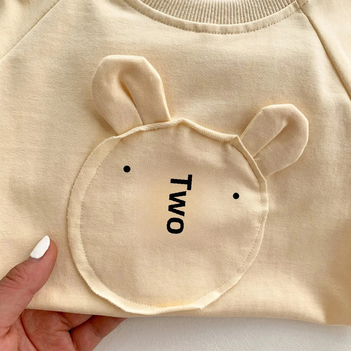 Korean Style BabyCute Bear Romper Newborn Cotton Crawling Costume With Cap Fresh Style Infant Clothing For Boys And Girls