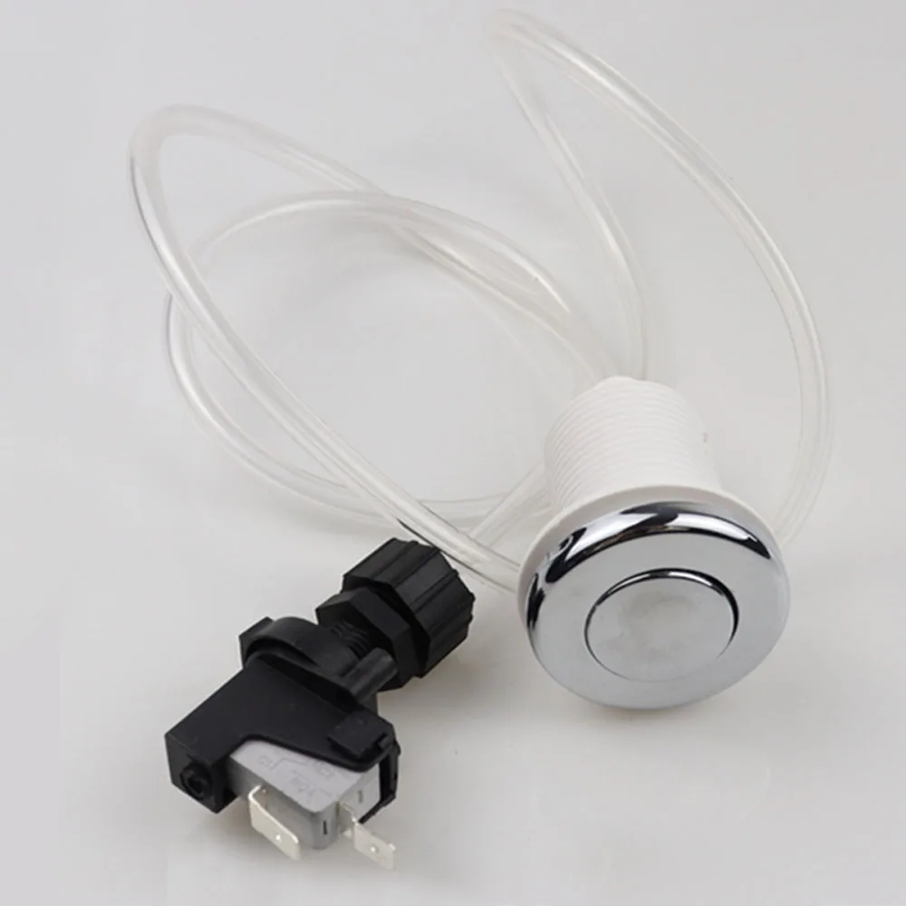 250V 16A Bath Tub Spa ขยะขยะ Disposal Self-Lock Air สวิทช์ปุ่ม 32 มม.ปิด Push Air ความดันปุ่มสวิทช์ 5-10KP 1