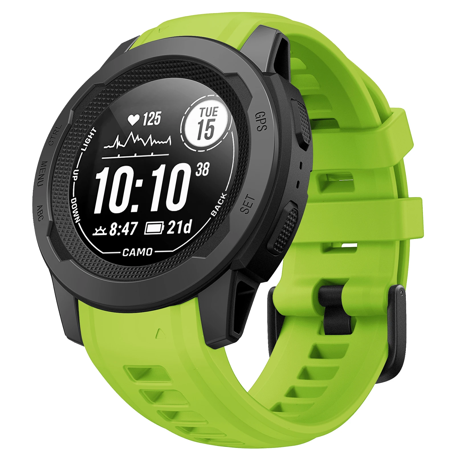Garmin Soft Silicone Fashion Watch Band Bracelet – 20mm/22mm Replaceable Rubber Wristband Belt