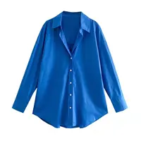MUJER Women Shirt Multicolour Button Up Shirt Women Summer Long Sleeve Top Female Streetwear Oversize Shirts And Blouses Women - Image 3
