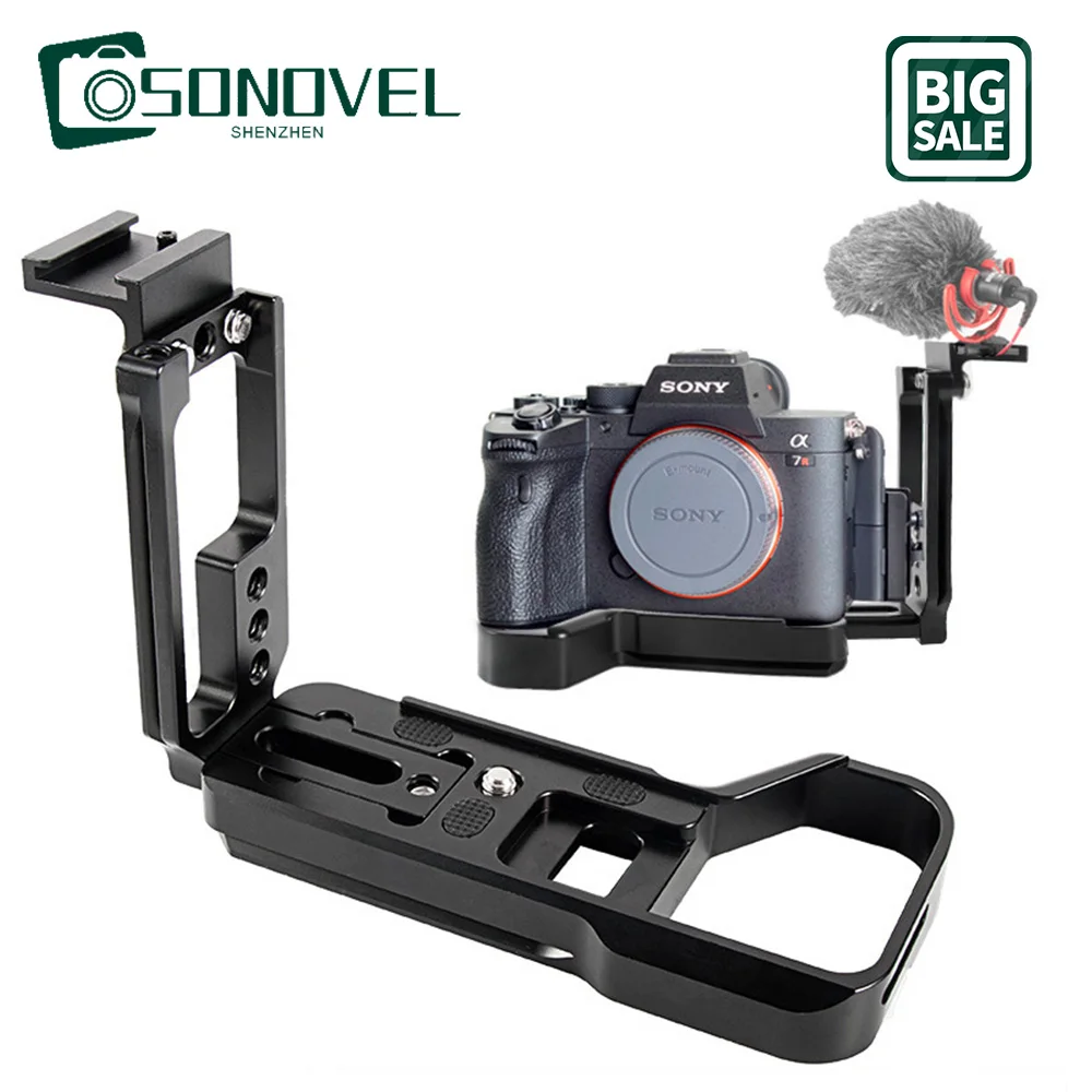 

Suitable For Sony A74 Camera Vertical Shooting Board Tripod Pan Tilt L-Shaped Quick Mount Board Cold Boot Fill Light Accessories