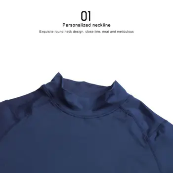 Men Compression Running T-shirt Fitness Tight Long Sleeve Sport Shirts Training Jogging Tops Gym Sportswear Quick Dryer T-shirt 4