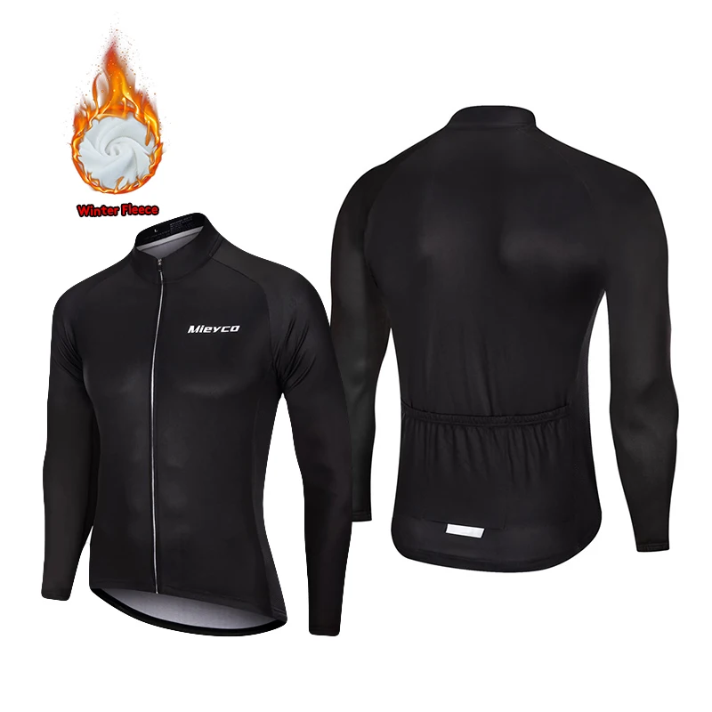 Mieyco Winter Jacket Thermal Fleece Men Cycling jacket Long Sleeve Cycling Bike Clothing White Black 사이클링 겨울 재킷