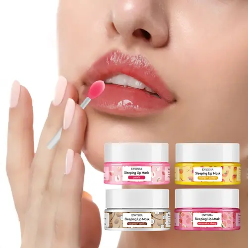 ENVISHA Mango Lip Sleep Mask Night Sleeping Maintenance Moisturizing Fade Lip Lines Nourishing Lip Balm Skin Care Beauty Health - Image 4