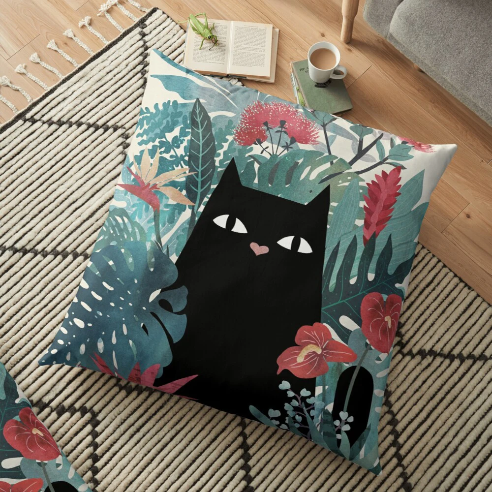 Decorative Home pillow case Cushion covers nordic 45*45 40*40 40x40cm 50x50cm Modern Living Room sofa House 50*50 60*60 cute cat 6