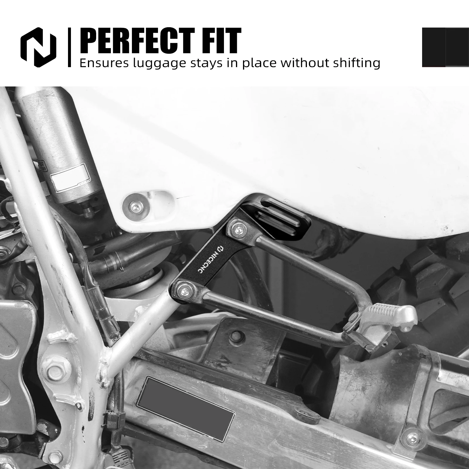 NICECNC Für Honda XR650L XR 650L 650L 1993-2025 2024 2023 Gepäckgurt Befestigungshalterung 5052 Aluminium Motorradzubehör – Detail 10