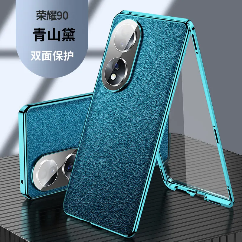 Coque Honor 90 Kainevy Pour Smart 5G Avec Cordon Et Porte Carte Portefeuille Etui Honor 90 Smart Coque Protection Antichoc En Cuir Et Silicone. Housse Case Rabat Avec Fonction Support (Vert Chargeur