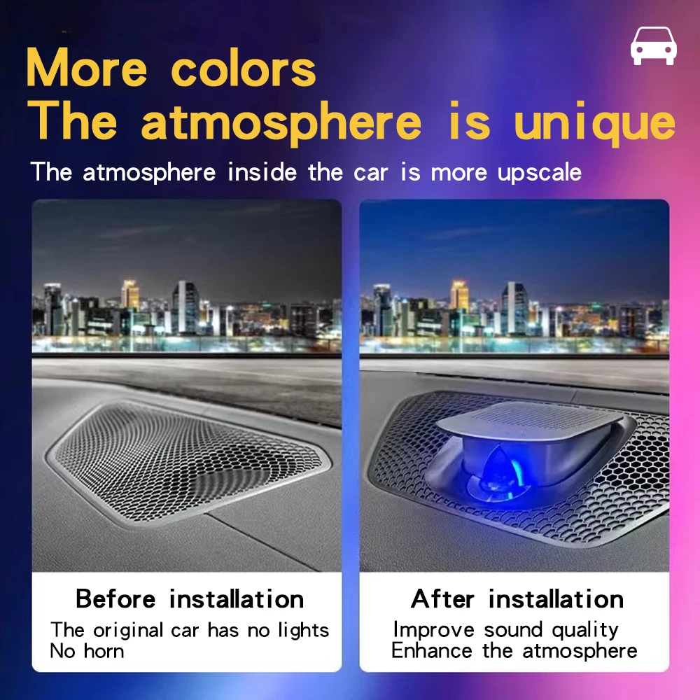 BMW X5 X6 F15 F16 F10 F11 F18 E70 E71 F01 F02 X3용 센터 대시보드 리프팅 스피커 BO, 혼 오디오 발광 라우드스피커 라이트