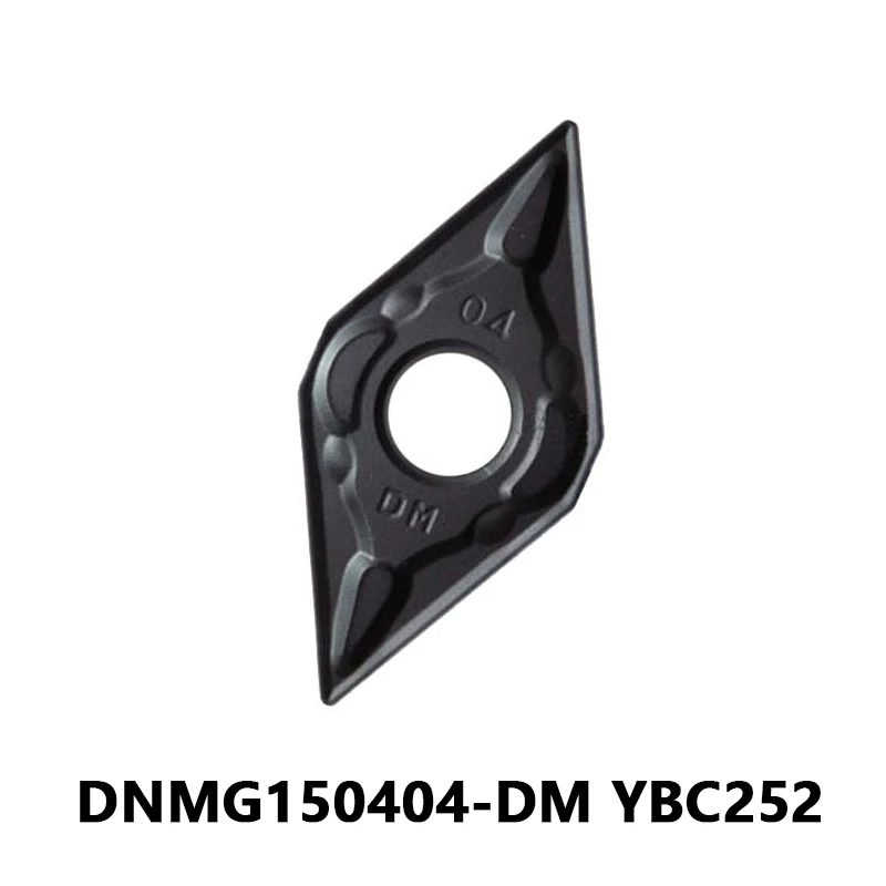

DNMG150404 DM YBC252 10pcs Carbide Inserts for Steel Machining CNC Lathe Cutting Tool External Turning Tool Holder DNMG 150404