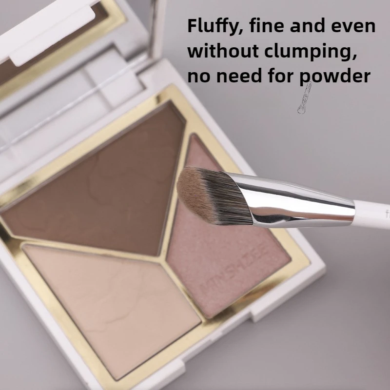 Oblique Head Face Foundation Brushes White Color Corrector Corrector Brush Contour Beauty Tool Foundation Concealer