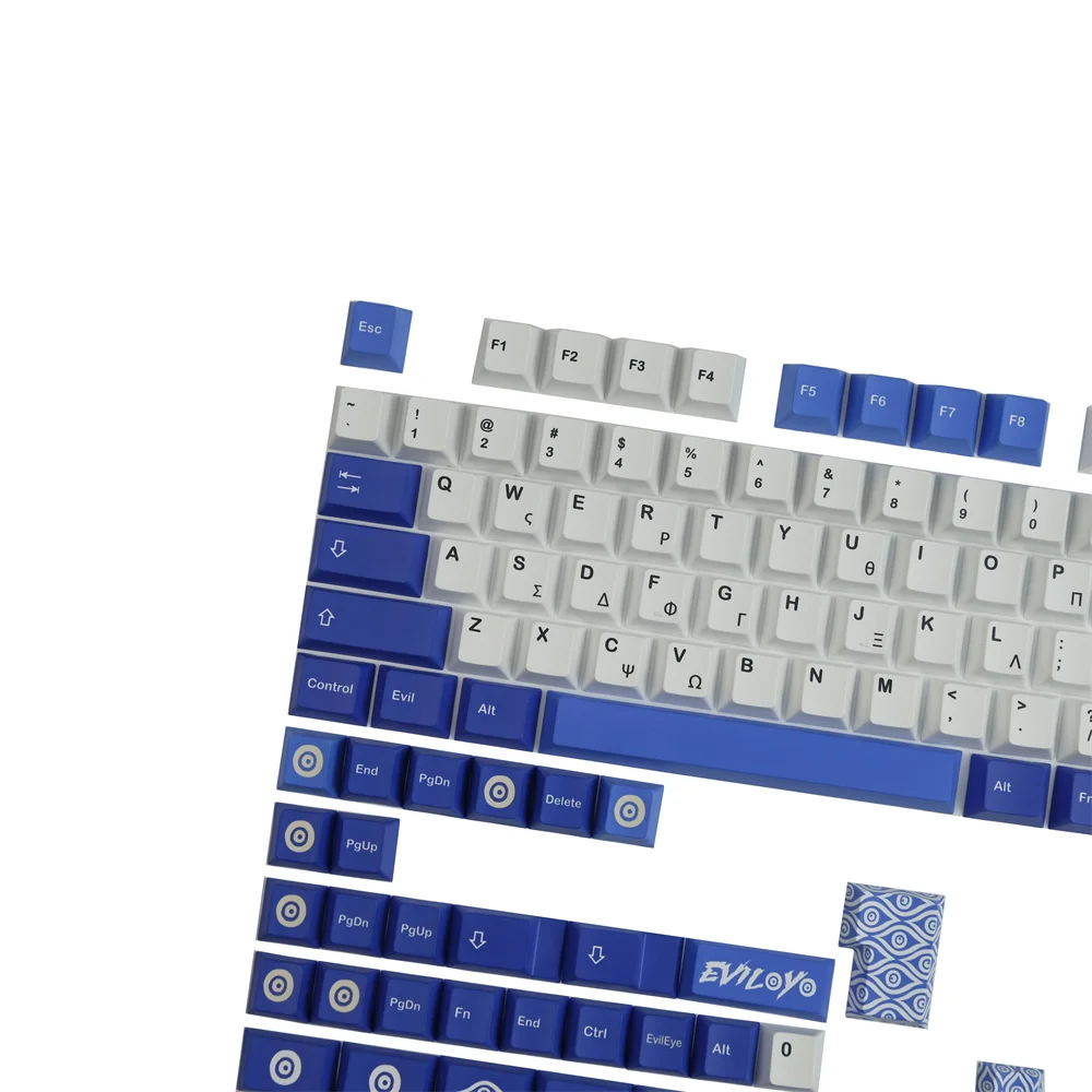 Gmk Evileye Keycap Perfil de Cereja Material Pbt Lados Dye Subbed Outemu Gateron Kailh Ttc Cereja mx Interruptores 142 Teclas por Conjuntos - Imagem 3