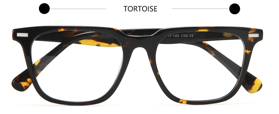 Esnbie Unisex Full Rim Square Acetate Eyeglasses 21201 - Image 2