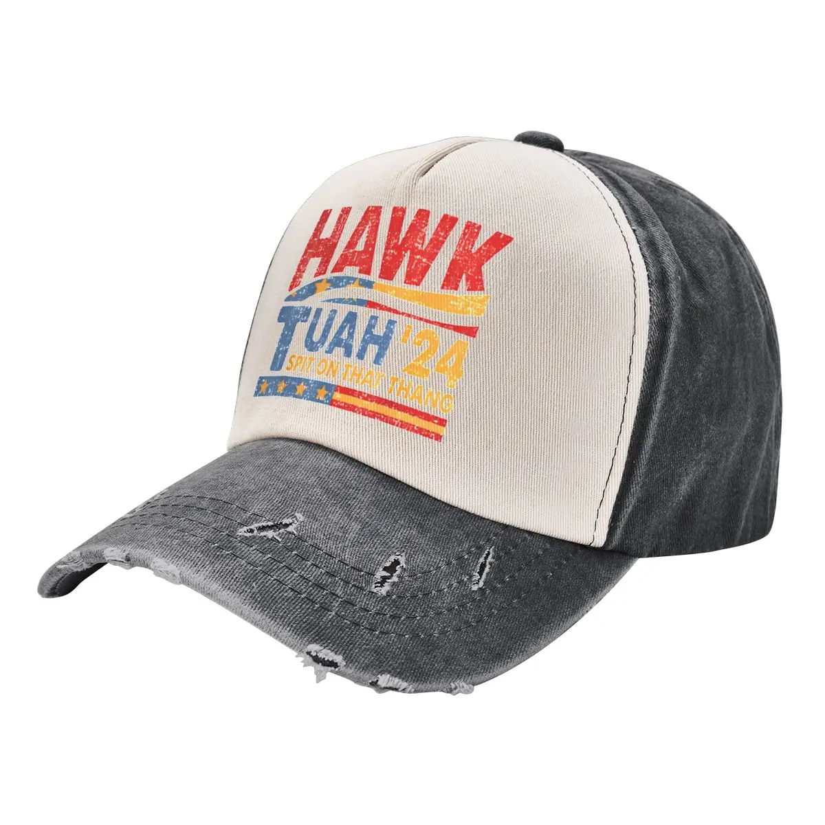 

Бейсбольная кепка Hawk Tuah 24, унисекс, с эффектом потертости