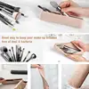 Travel Makeup Brush Holder, Silicon Material Portable For Getting Ready, Travelling, Trendy Cosmetic Case Makeup Organizers 4