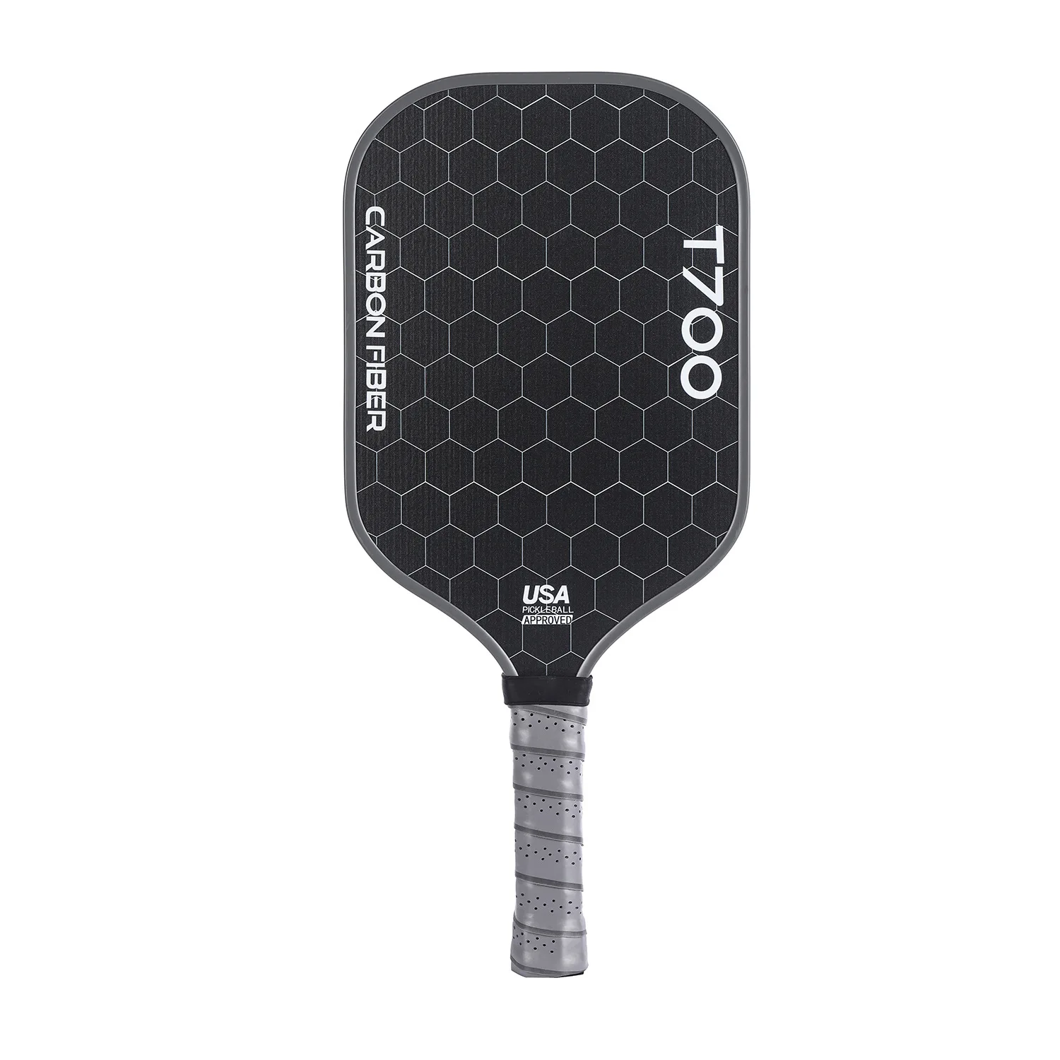 T700 Carbon Fiber Pickleball Paddle, Carbon Friction Surface, Polymer Honeycomb Core, Enhanced Power, Spin and Control, 16mm