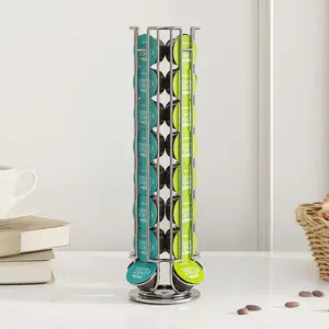 Soporte para cápsulas Dolce Gusto, accesorio de acero inoxidable, color  plata, negro y blanco, 24 unidades, novedad de 2022 - AliExpress